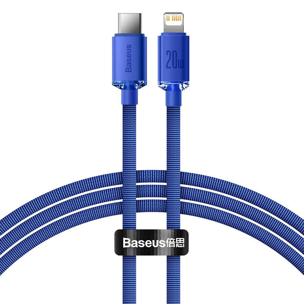 Baseus Crystal Shine Series kabel Usb C do Lightning do szybkiego ładowania