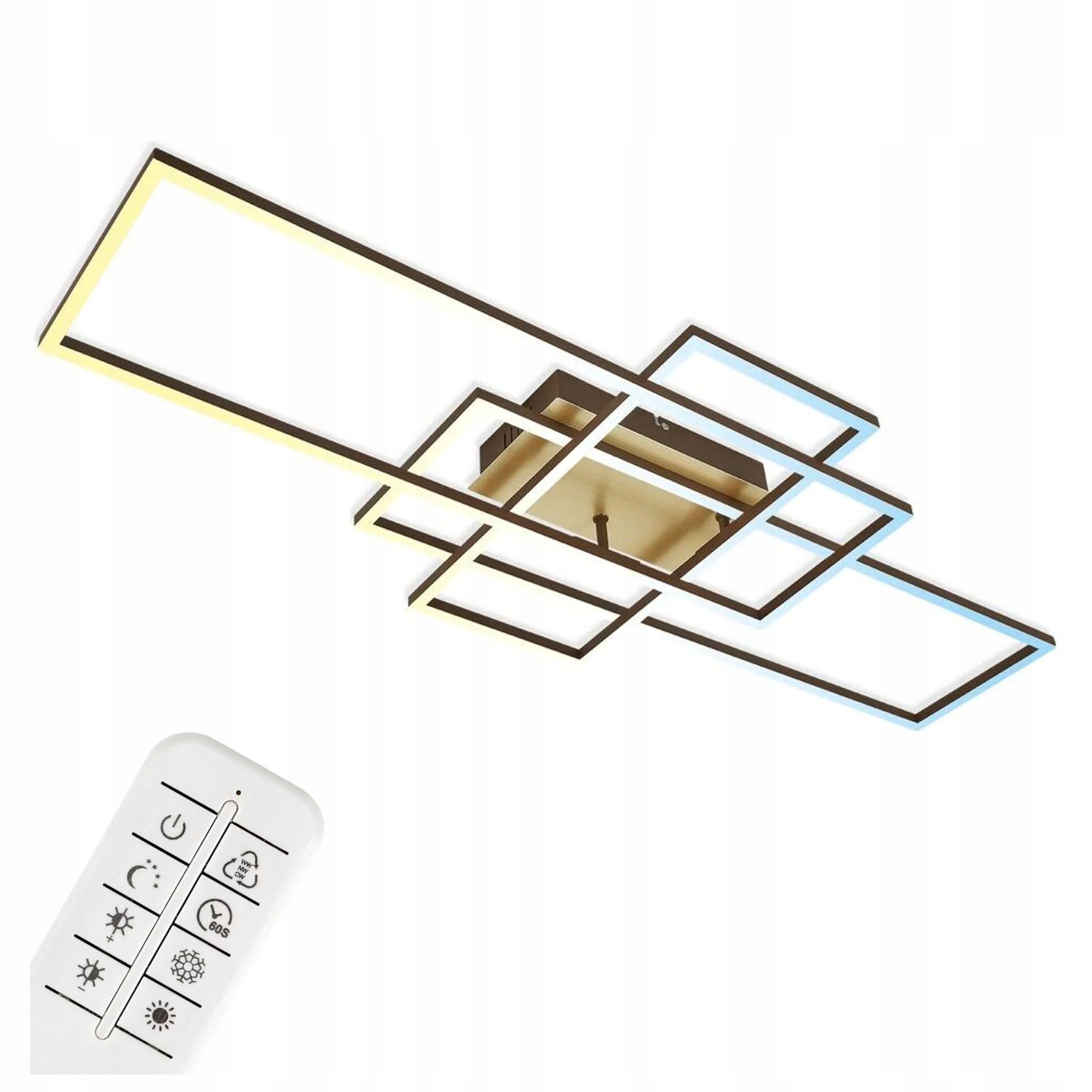 Lampa s dálkovým ovládáním Led 47W stropní svítidlo 104 cm Moderní stmívání variabilní barva