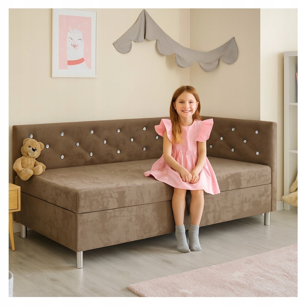 Jednolůžko čalouněné gaučem pro mládež 100x195