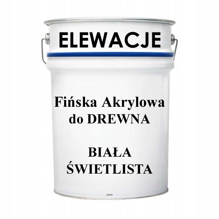 Farba akrylowa z Finlandii do drewna Altan Elewacje Meble Ogrodowe BIAŁA18L