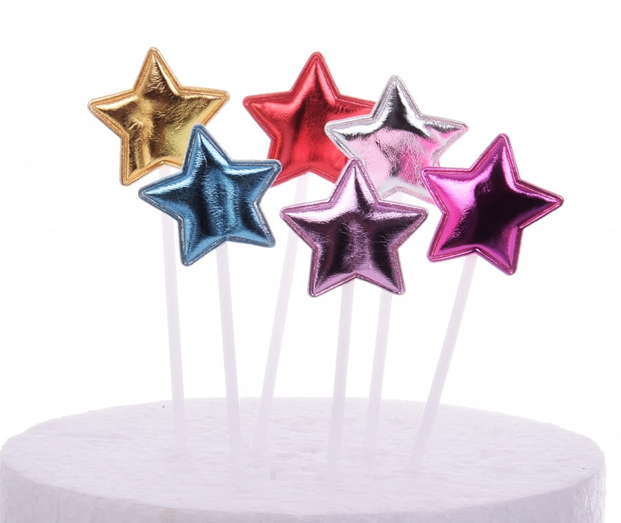 

Toppery Gwiazdki MIX 6 szt topper