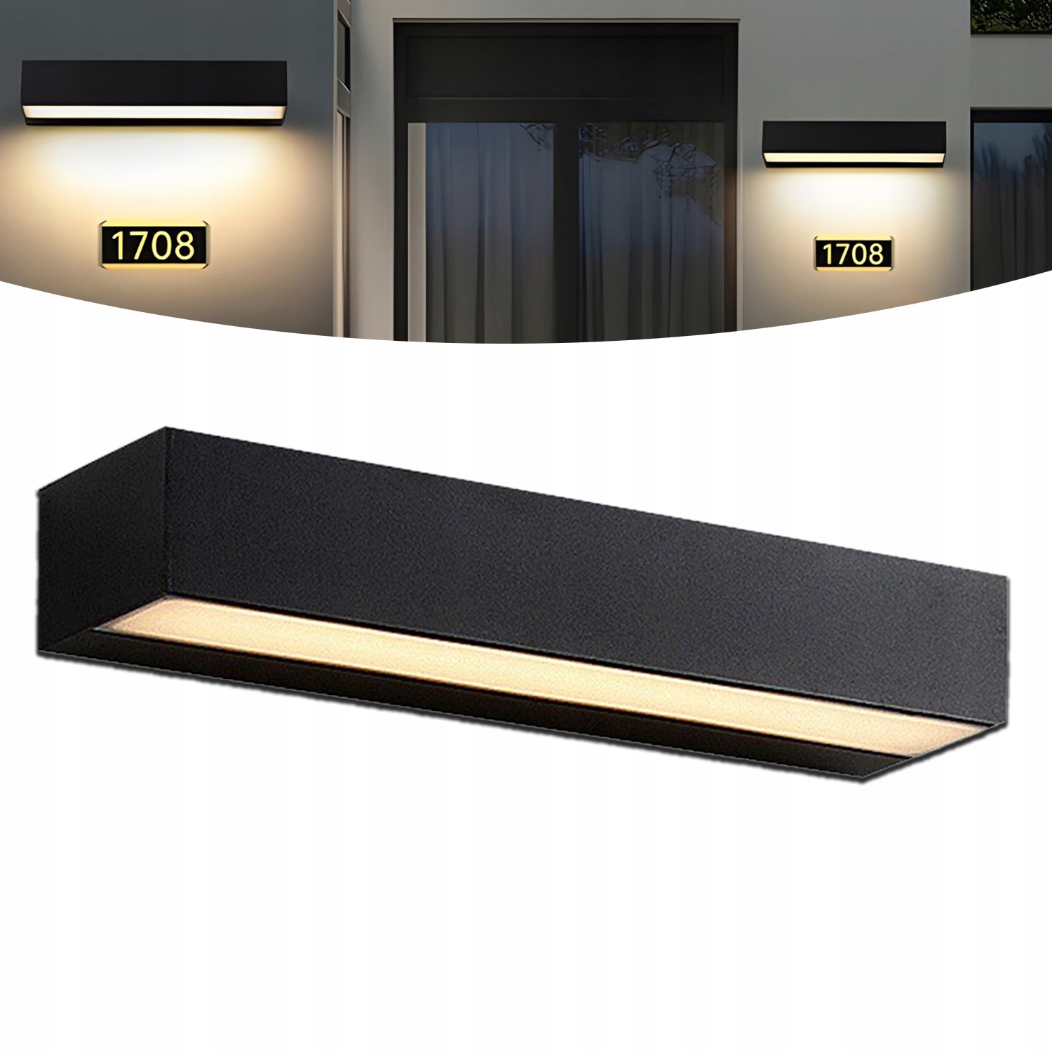 Lampa elewacyjna ogrodowa kinkiet zewnętrzny IP65 ścienny 30W Led 50cm