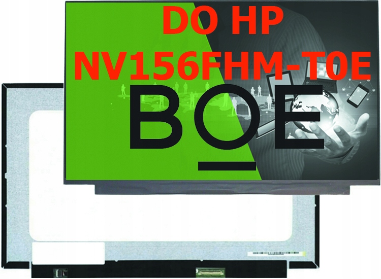 Nová Matrica NV156FHM-T0E Fhd Ips 40PIN eDp Lesklá Dotyková