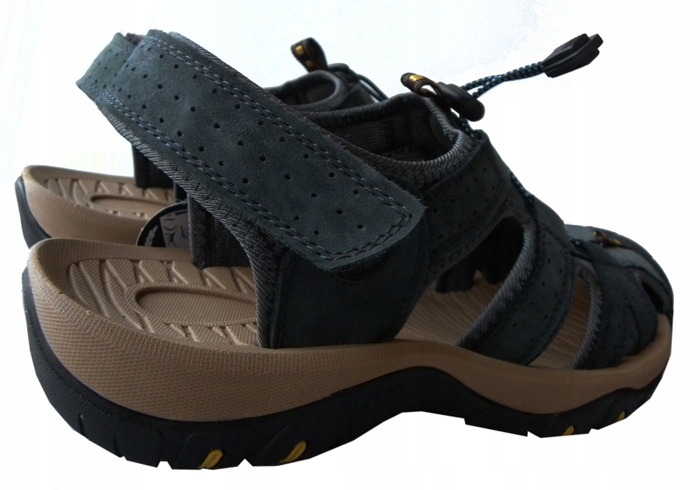 M319 SANDAŁY SKÓRA NATURALNA TREKKINGOWE roz41 Kolor niebieski