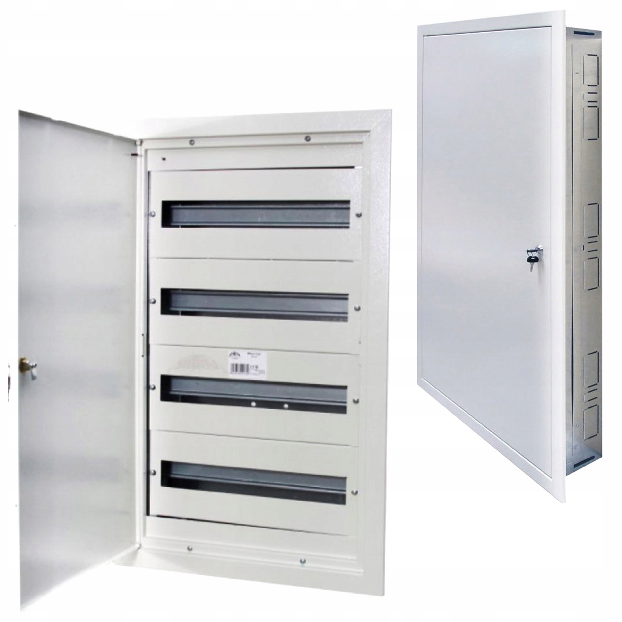 Podomietkový kovový rozvádzač so zámkom 4x18M