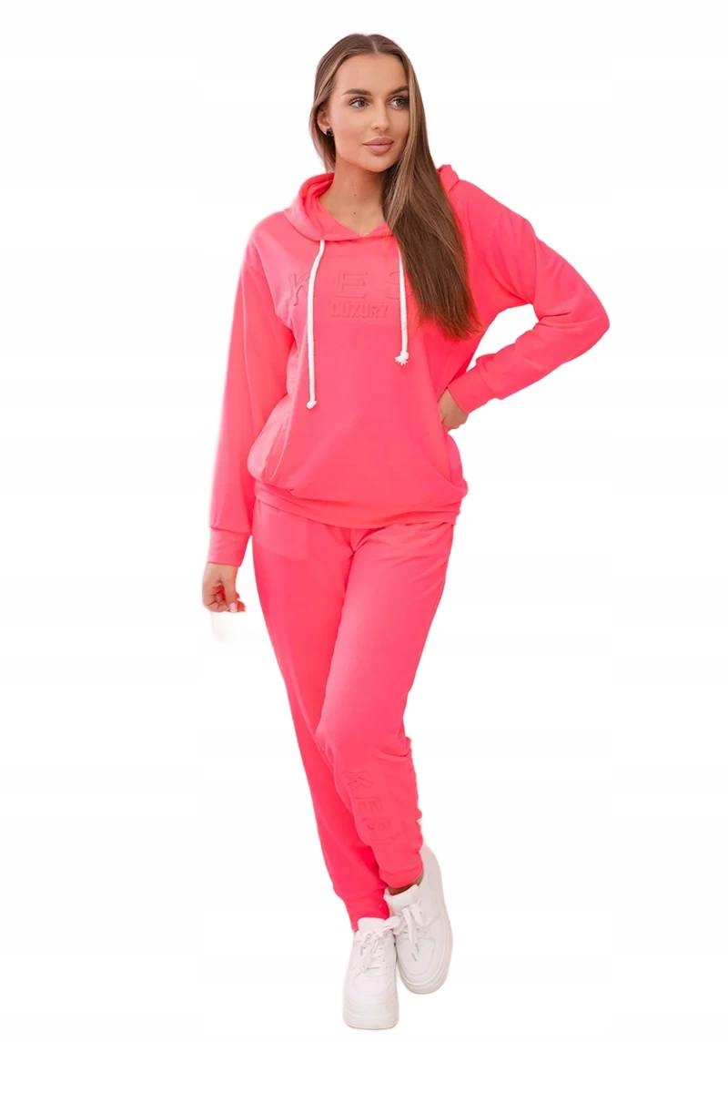 Bavlněný komplet Kesi Luxury růžový neon