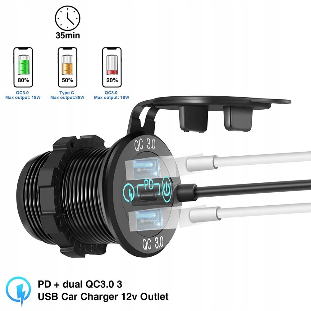 6935461434290 - для автомобильного зарядного устройства PD3.0 и двух портов QC3. 0