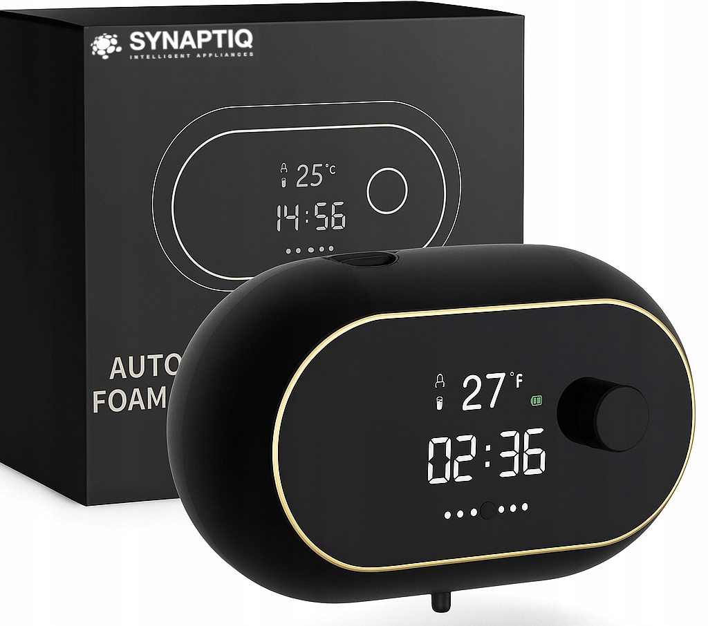 Premium Automatický Dávkovač pěny, časovač, teplota nabíjení přes Usb černý