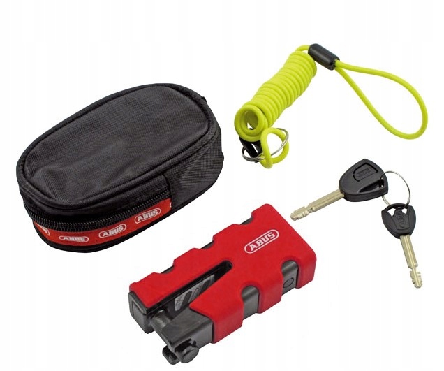 Blokovanie brzdového kotúča, ochrana proti krádeži Abus Granit Red