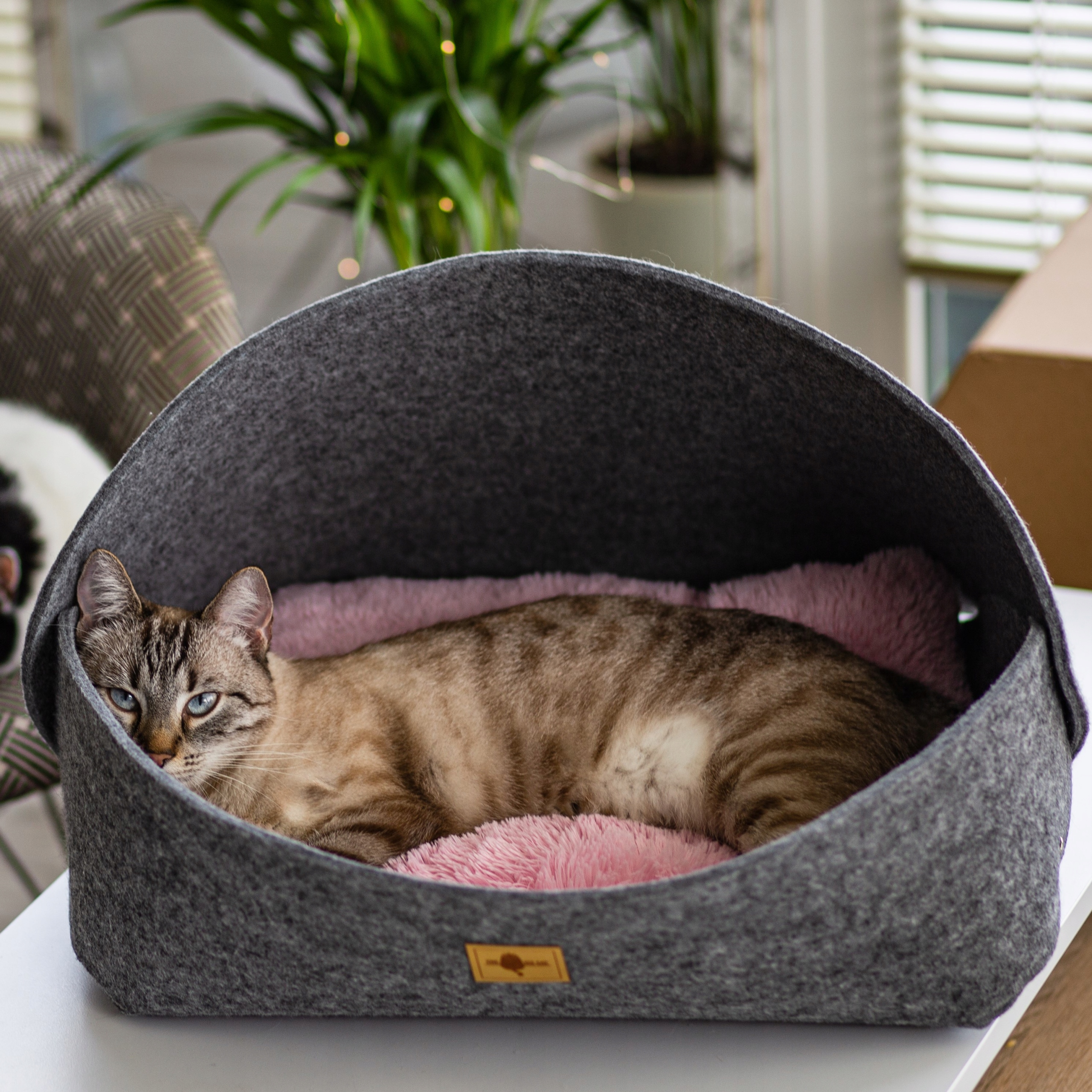 

ekologiczne i wygodne legowisko dla kota handmade