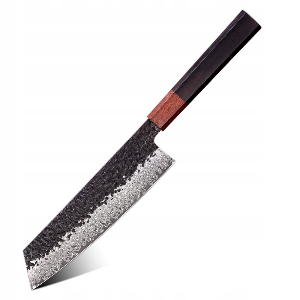 Damaškový kuchynský nôž Aokami Kiritsuke/Hnedá KP-37382
