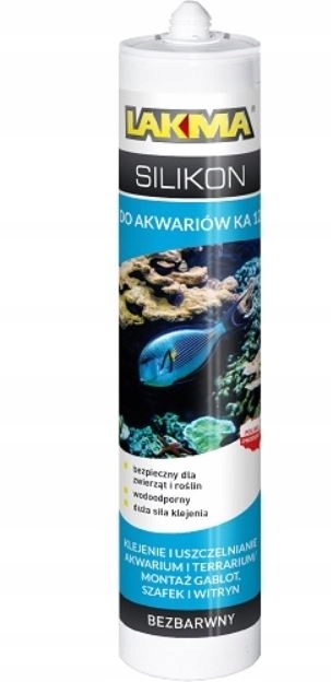 

Silikon do akwariów KA12 Bezbarwny 280ml Lakma