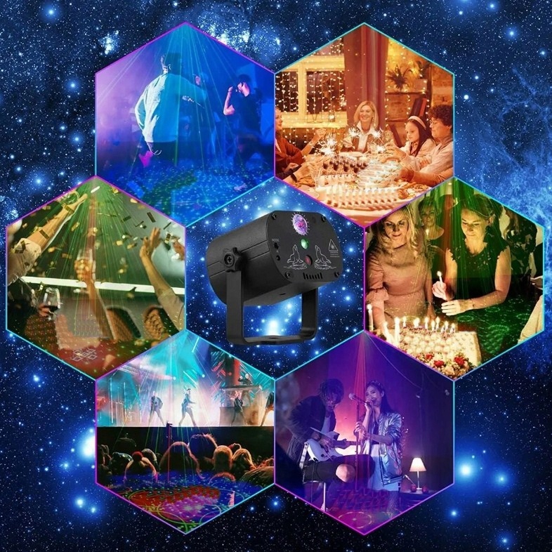 Światła Sceniczne LED Projektor Laserowy RGB Disco Stan opakowania oryginalne