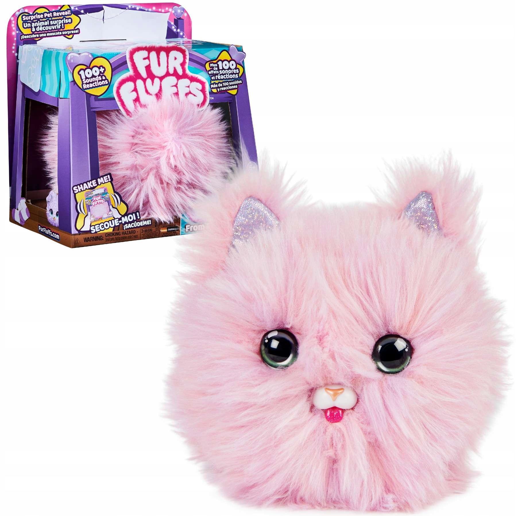 

Fur Fluffs Interaktywna Maskotka Różowy Kotek