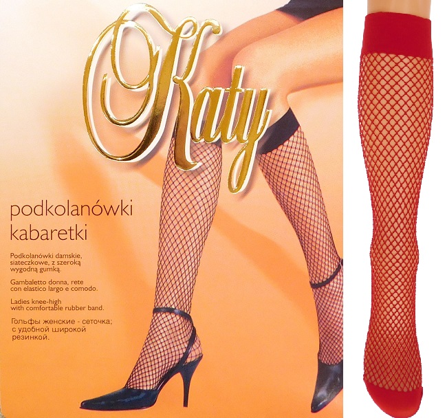 

Katy Rete podkolanówki kabaretki śr.oczka rosso