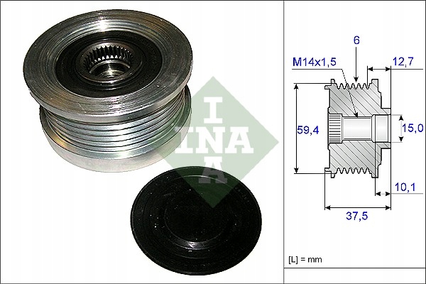INA 535 0110 10 Kolo pasowe alternator Part manufacturer INA