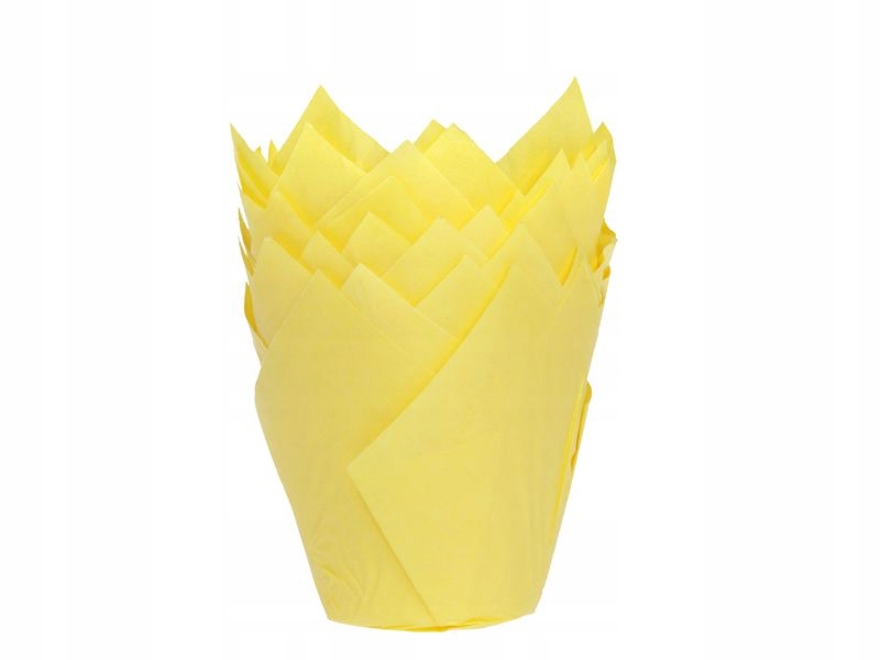 

Papilotki do muffinek tulipan, żółte, 36 szt.