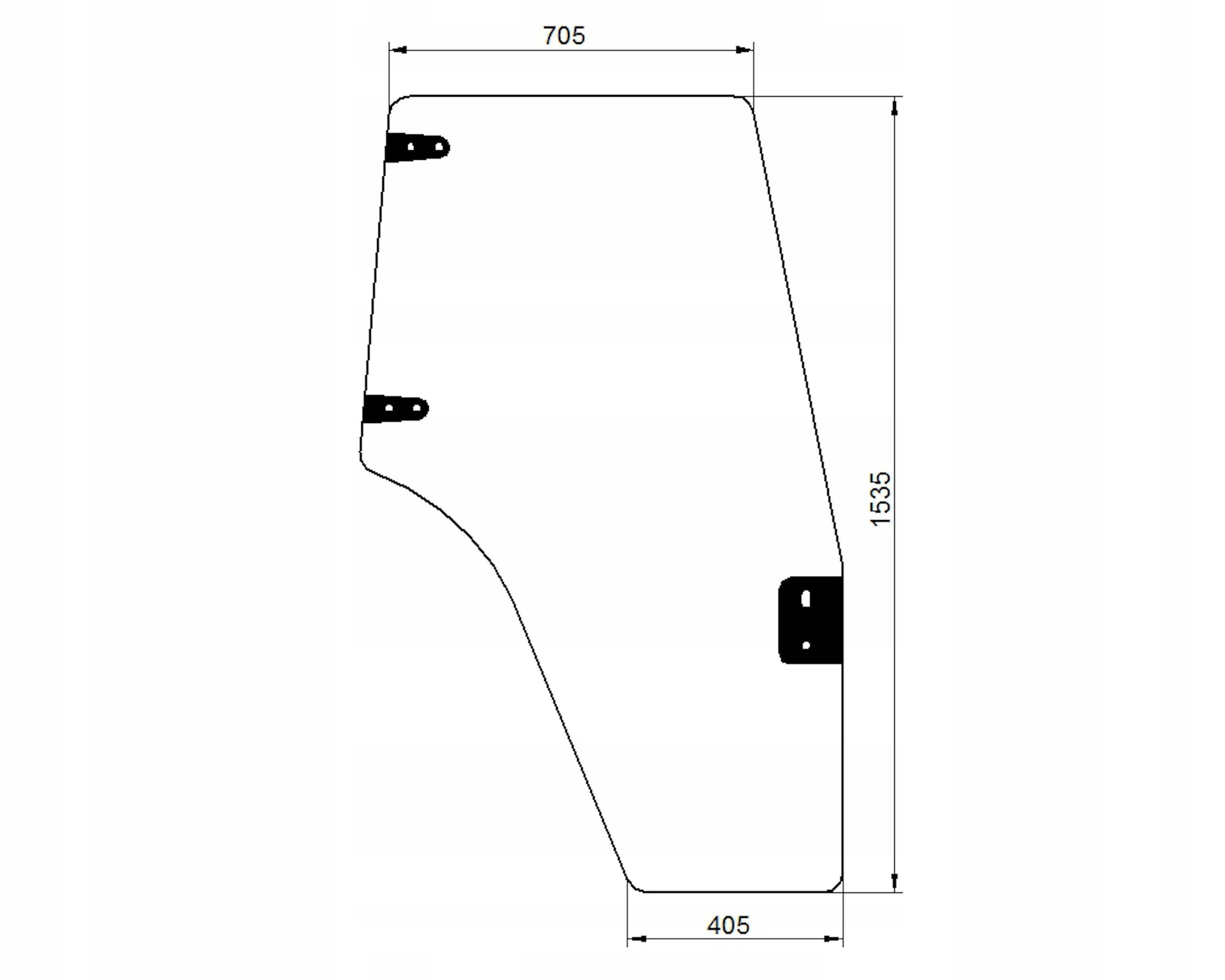 Case Jxu, New Holland T5000 dveře P krátké