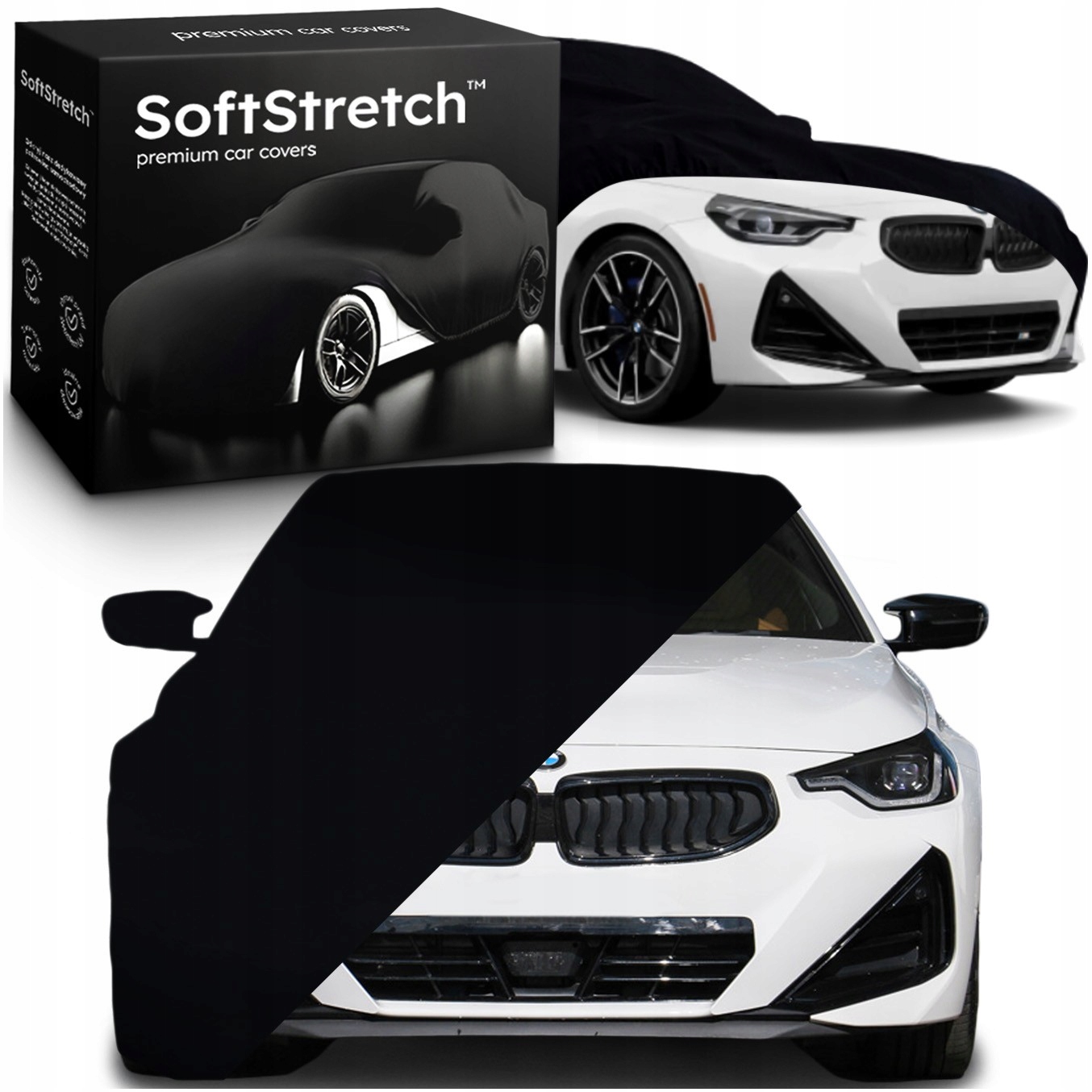 Pružný automobilový kryt SoftStretch Premium pre Bmw radu Coupe II
