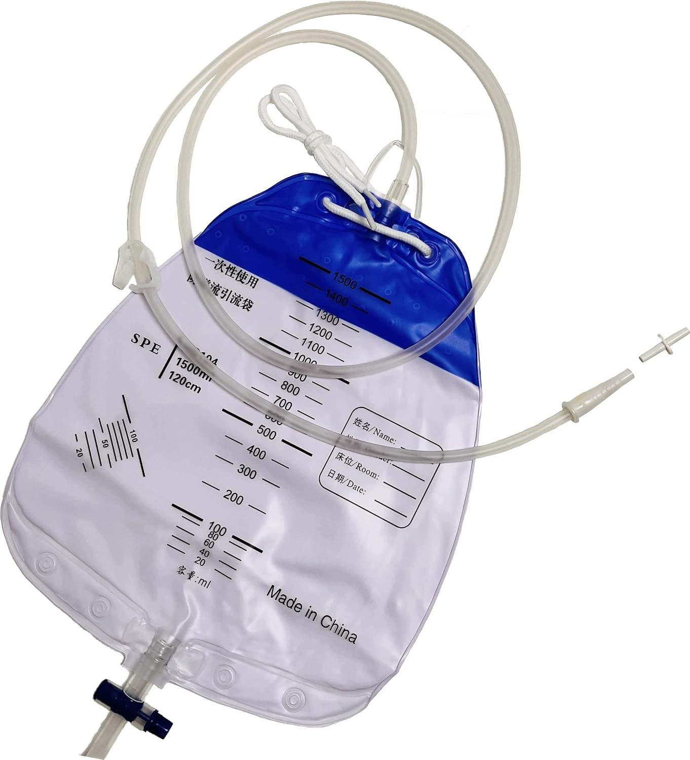 Worki na Mocz Dren Antyrefluksowe Zbieranie Moczu Cewnik Nietrzymanie Moczu 1500ml