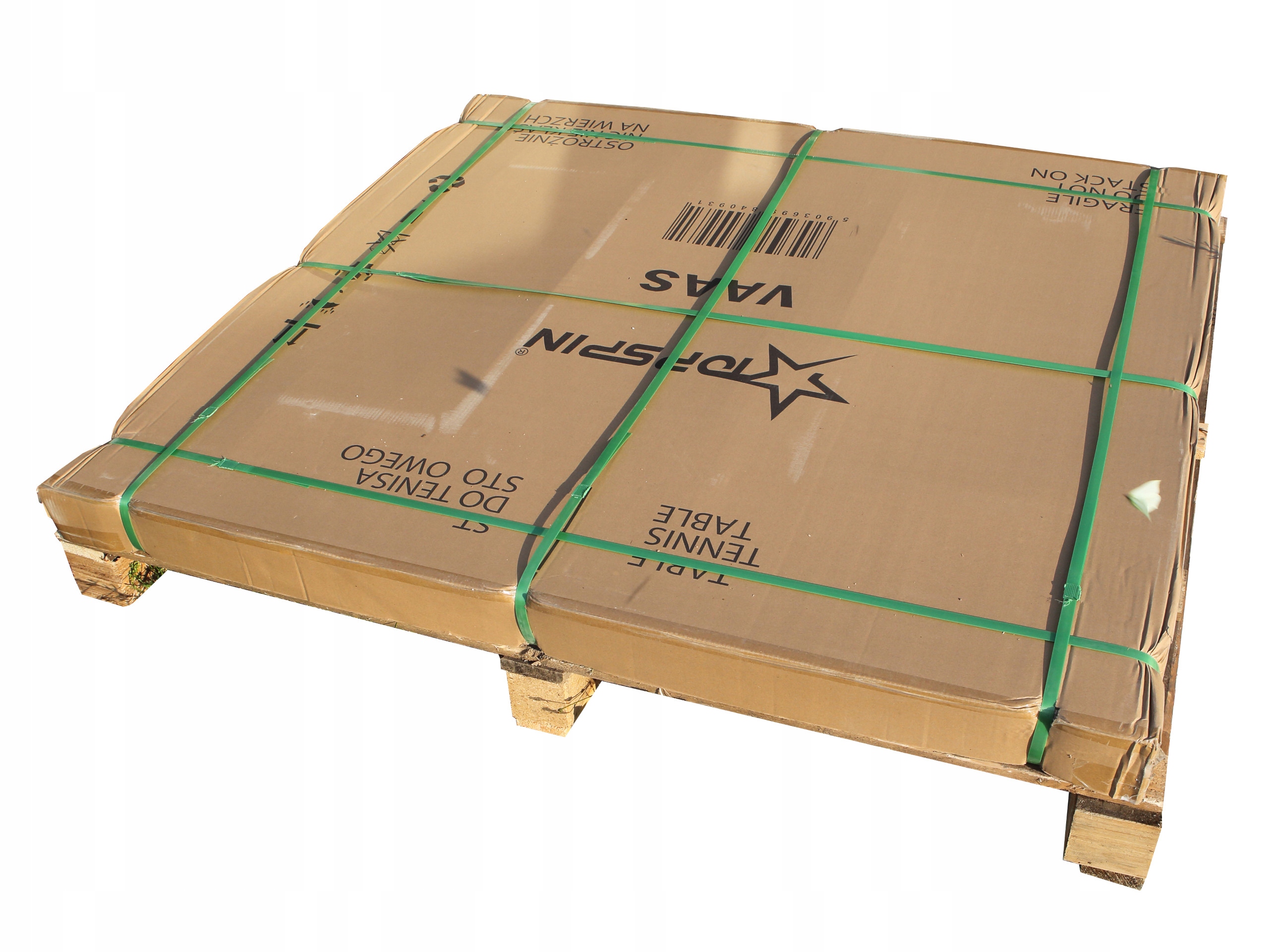 Stół do tenisa stołowego Top Spin VAAS + siatka Kolor dominujący odcienie niebieskiego