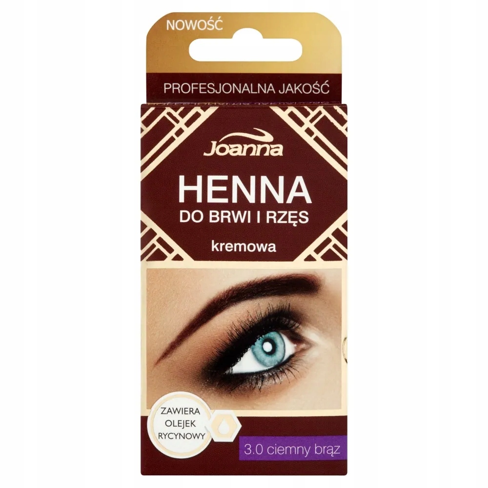 

Henna do brwi i rzęs kremowa 3.0 Ciemny Brąz 15ml