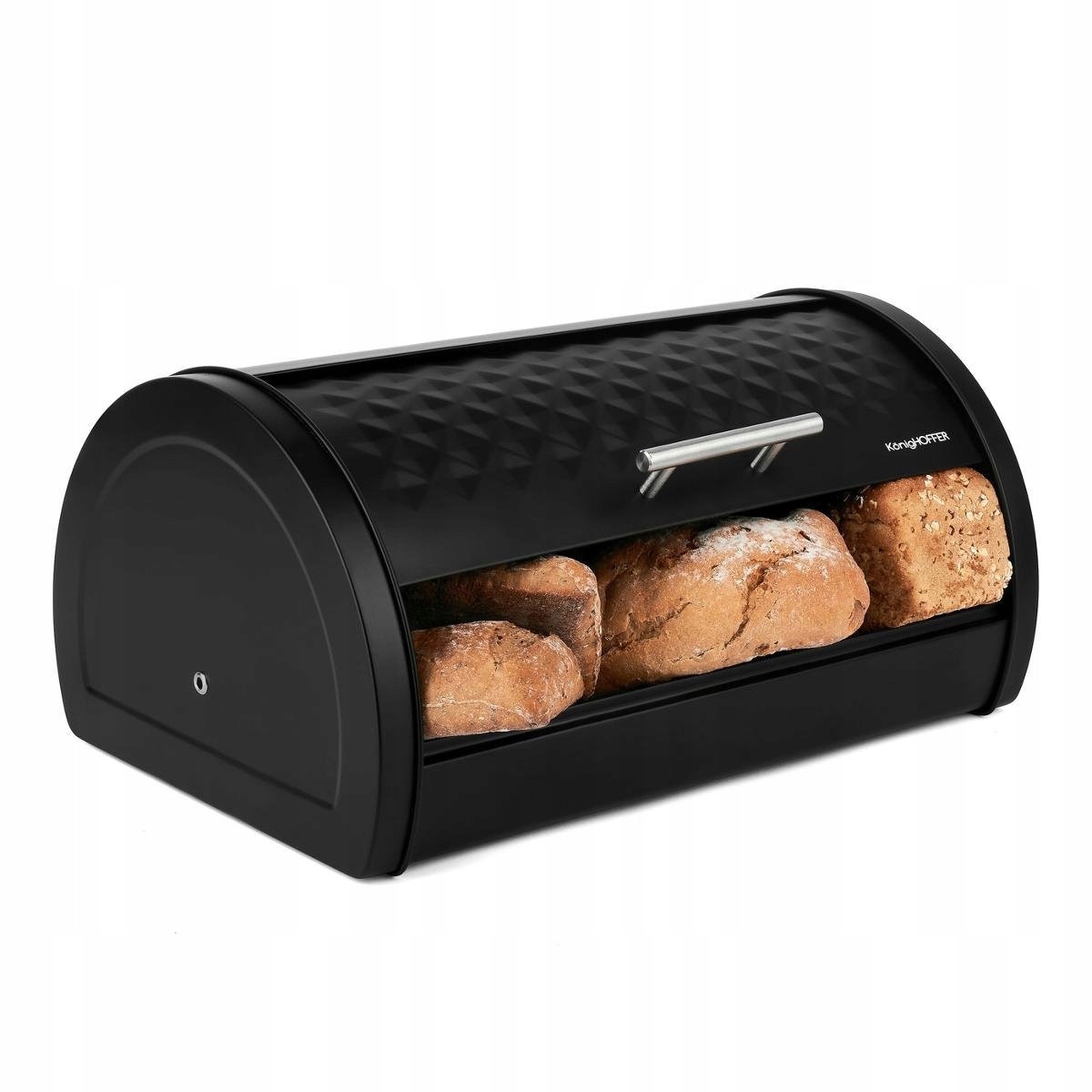 Zestaw Chlebak STALOWY Duży CZARNY + 3 Pojemniki Kawa Herbata Cukier CH47 EAN (GTIN) 5906716926960