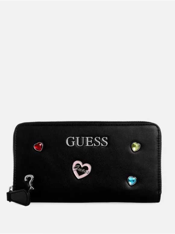 Guess dámská větší peněženka Evelynton černá