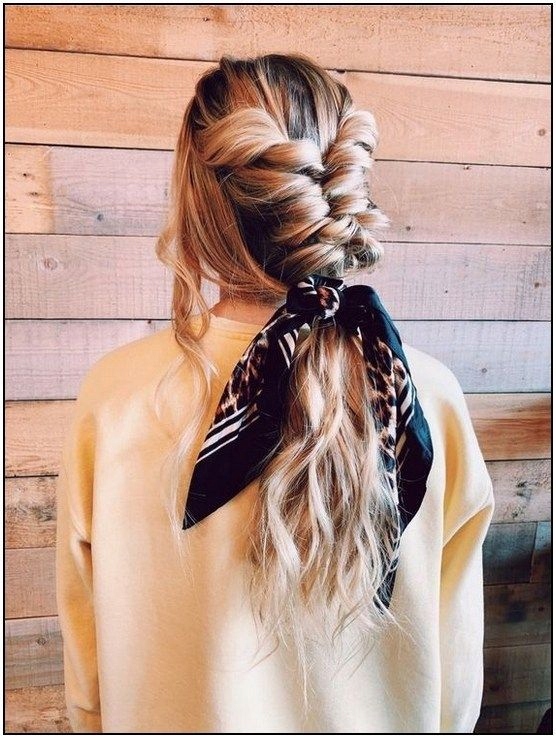 Gumka do włosów frotka apaszka scrunchies pudrowa Marka Ecarla