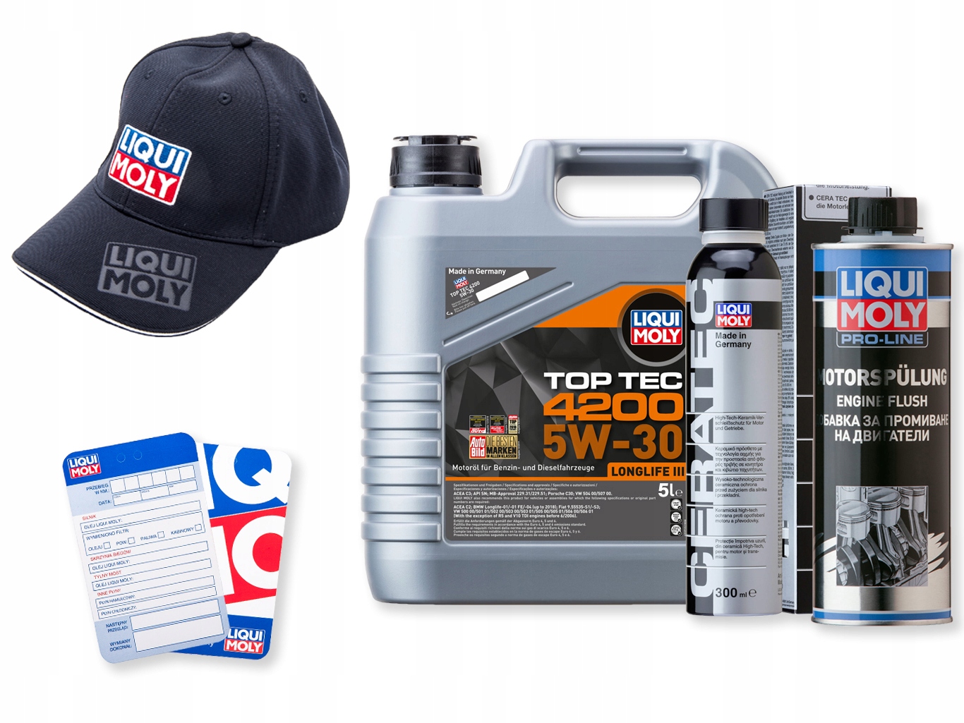 

Zestaw Olej 5W30 Top Tec 4200 Liqui Moly Płukanka