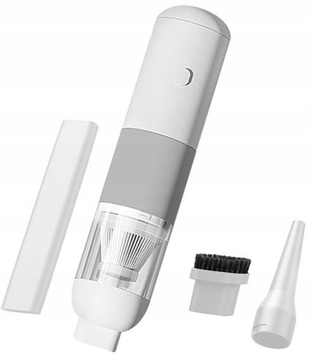 ODKURZACZ RĘCZNY BEZPRZEWODOWY SAMOCHODOWY MINI Biały