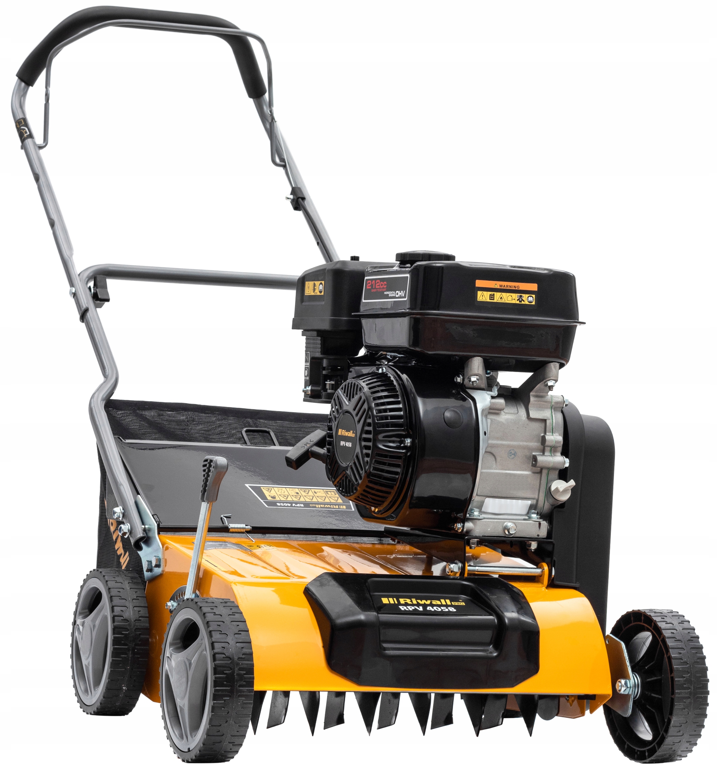 K.B AERATOR WERTYKULATOR SPALINOWY 3W1 AREATOR RIWALL PRO RPV 4058 2 WAŁKI Moc silnika 4300 W