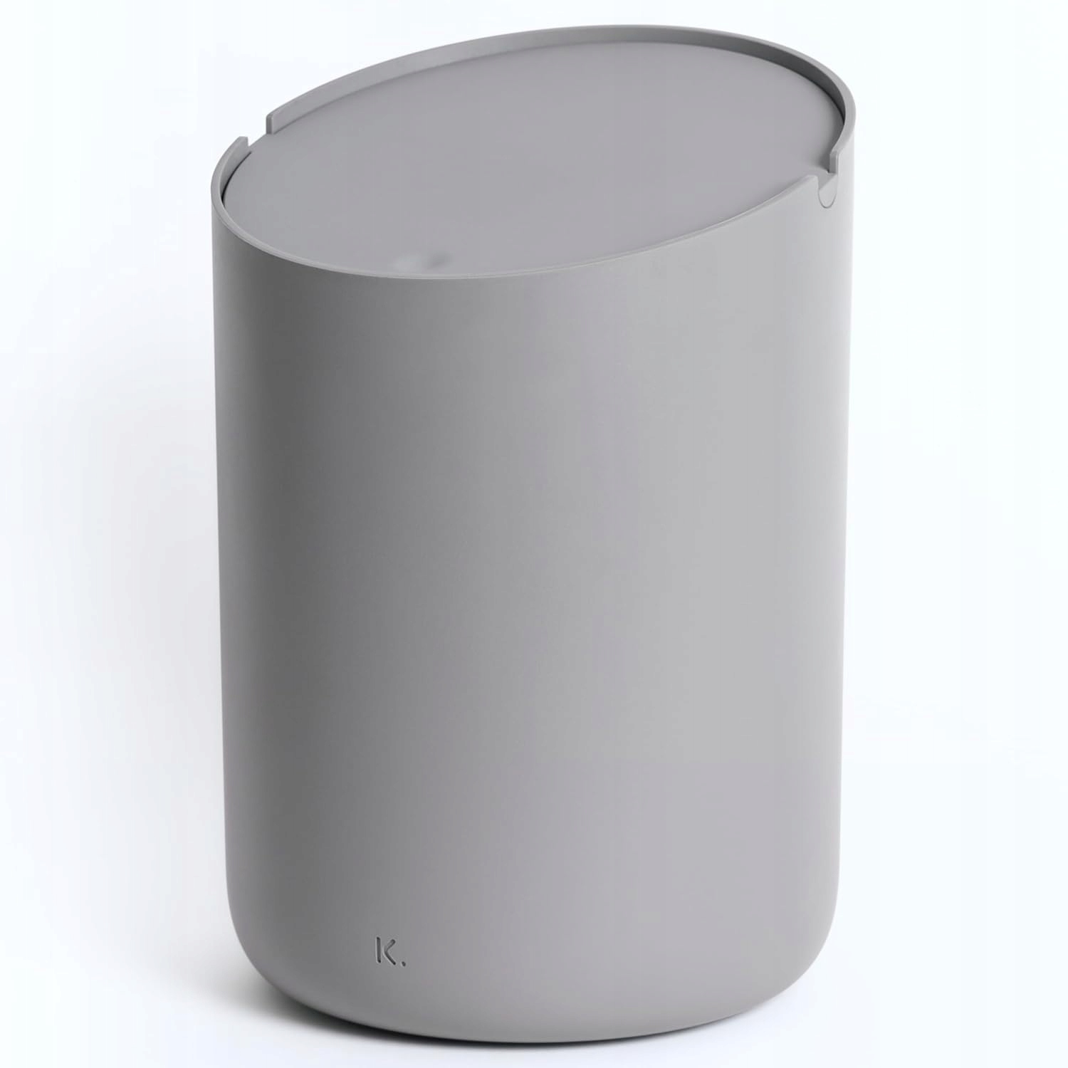 Levně Koupelnový Koš Otočný Malý Tmavě Šedý 1.5 L Protiskluzový