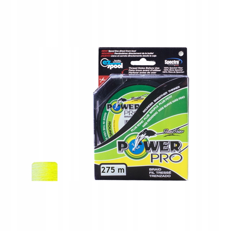 Plecionka Power Pro Hi-Vis Yellow 0,28mm 275m żółta 20kg 1szt.