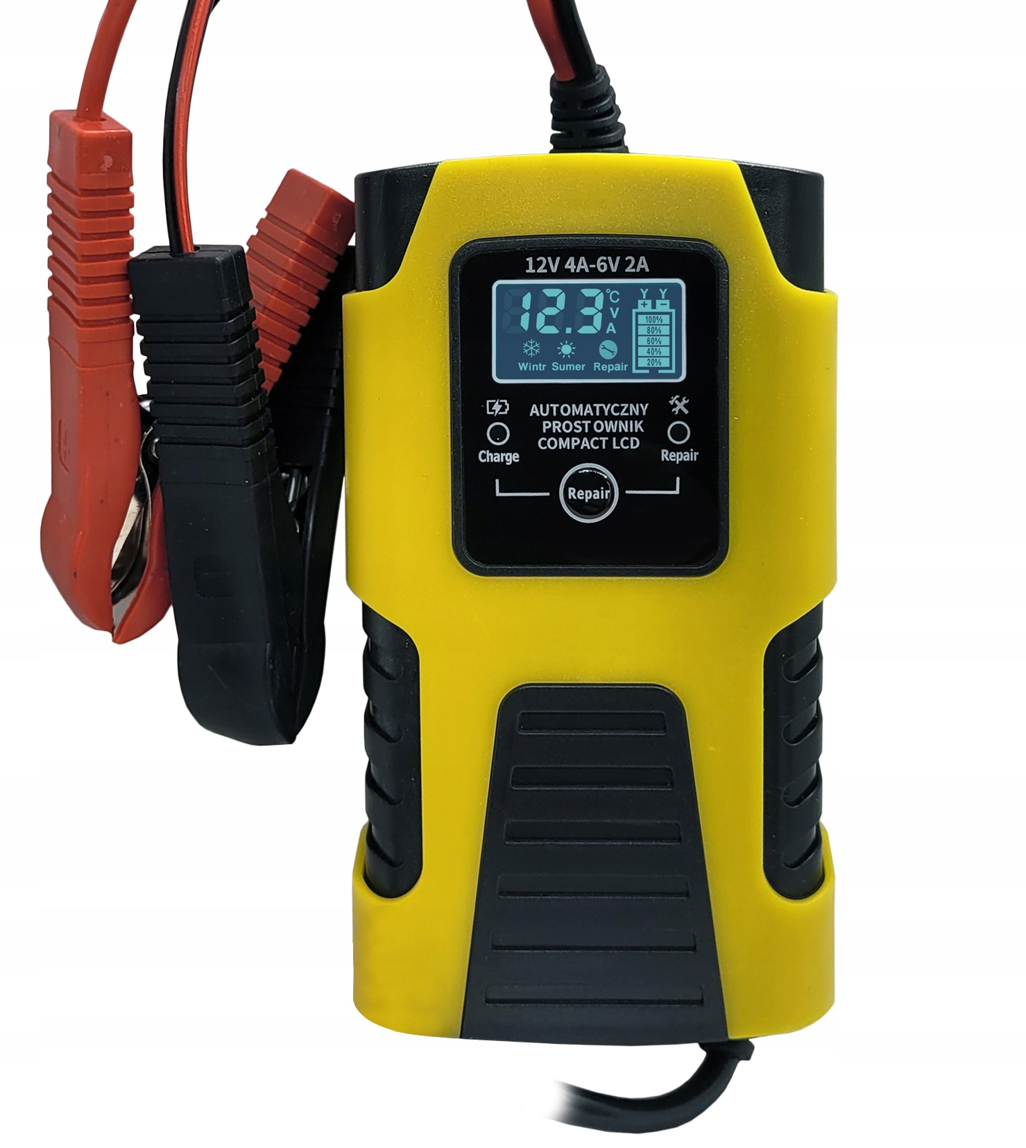 PROSTOWNIK AKUMULATOROWY MIKROPROCESOROWY 6V 12V VOLT POLSKA 4A NAPRAWA Marka Volt