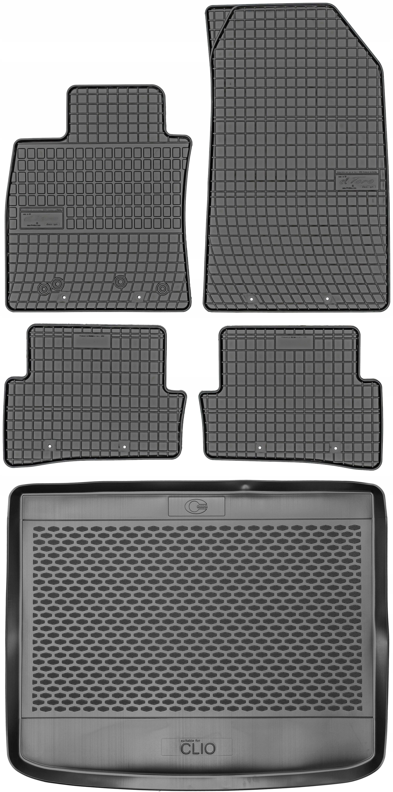 Renault Clio IV 12-19 rohož batožinového priestoru koberčeky