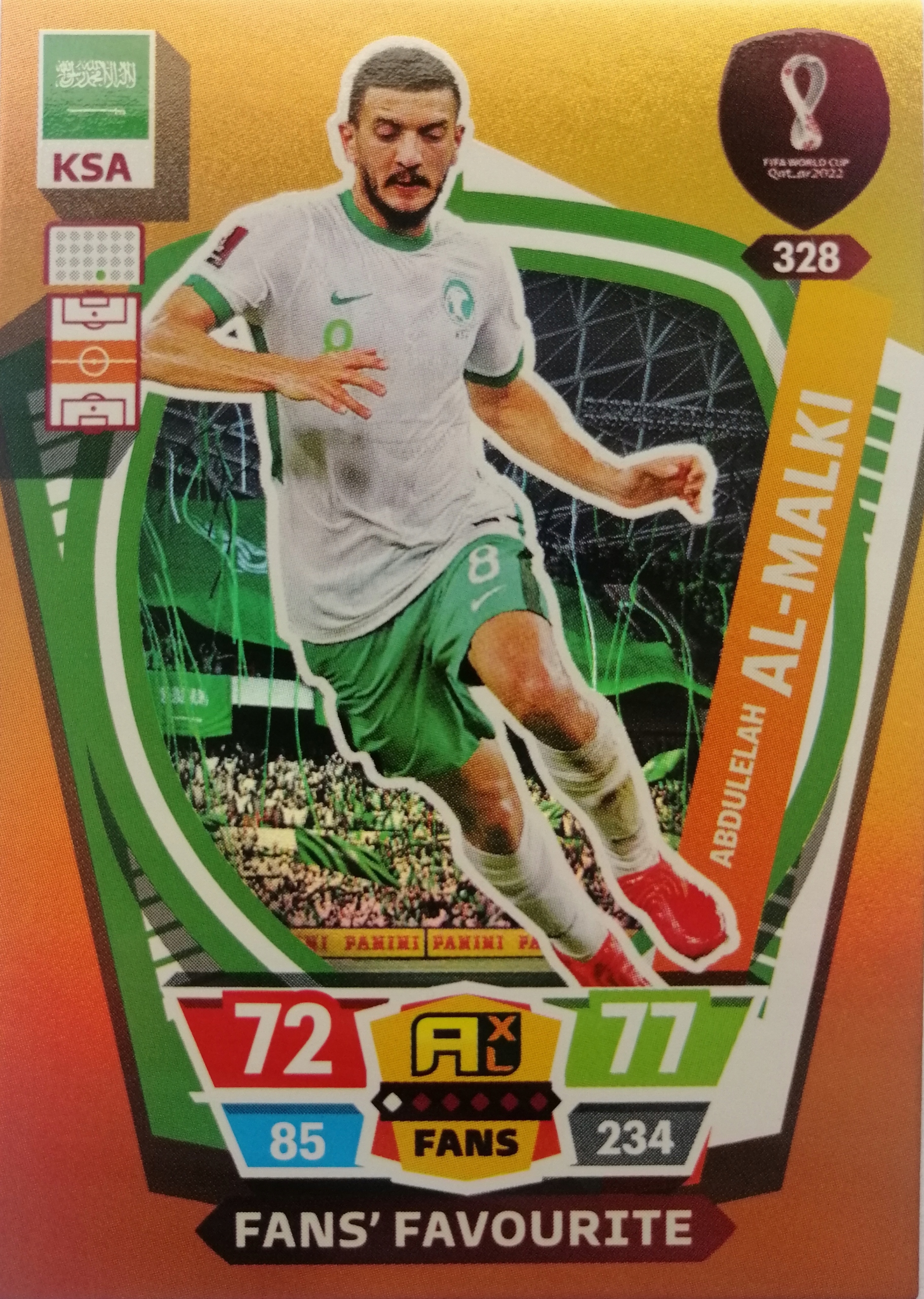 World Cup Qatar 2022 Fans Favourite 328 Al-malki