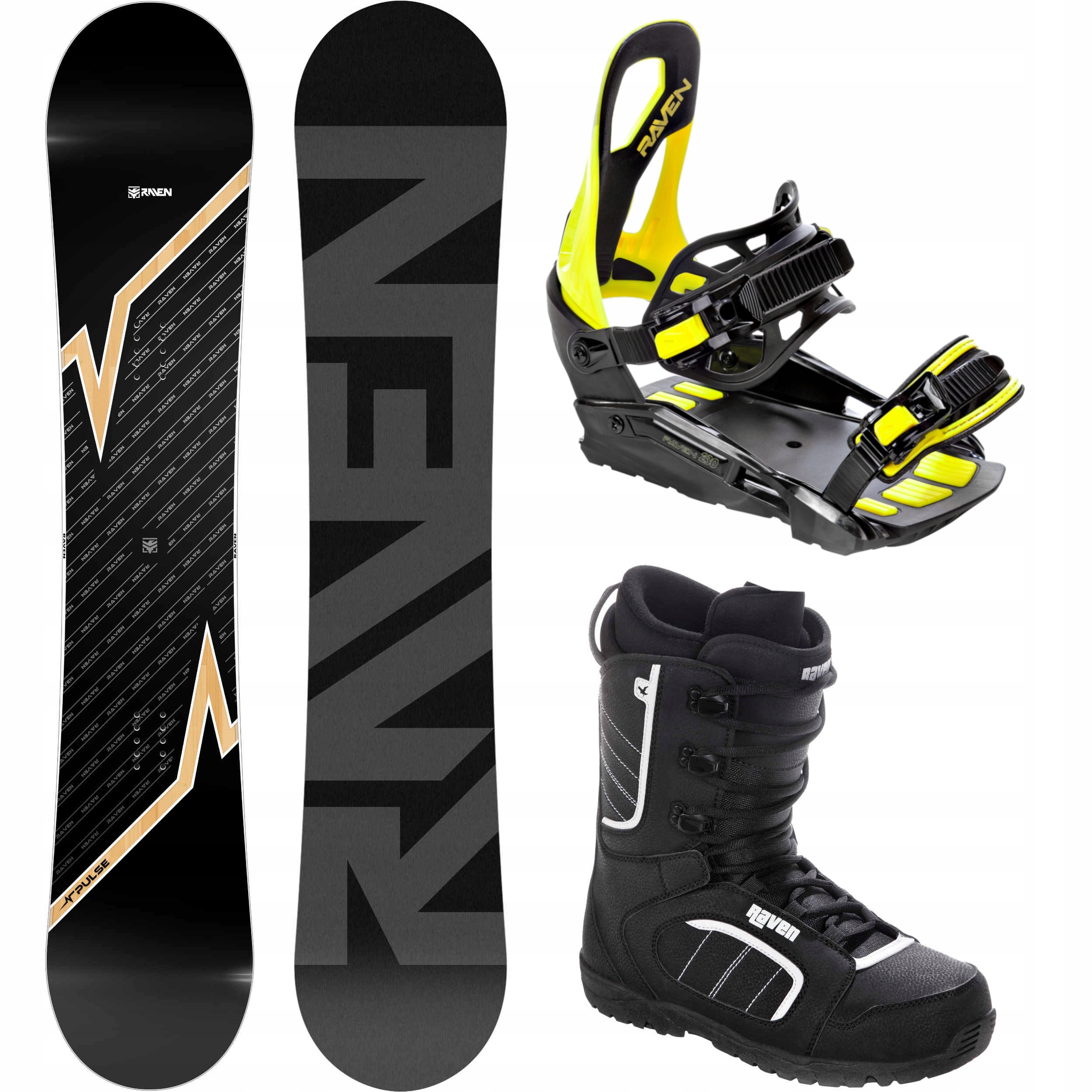Zestaw Snowboardowy RAVEN Pulse 159cm Wide