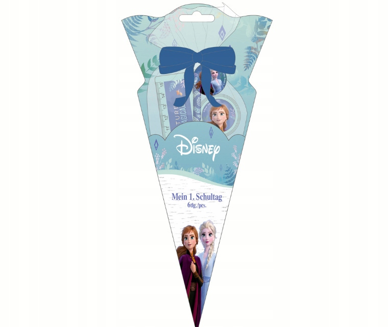 Rożek szkolny z przyborami KRAINA LODU 6szt.