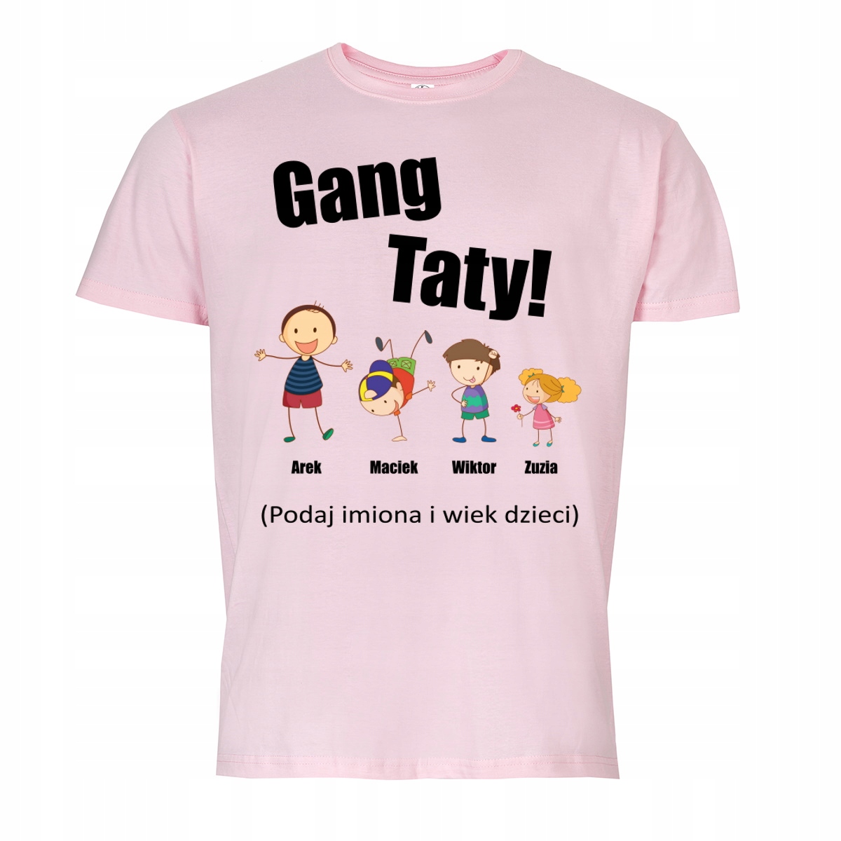 

Męska Koszulka Na Dzień Ojca Gang Taty