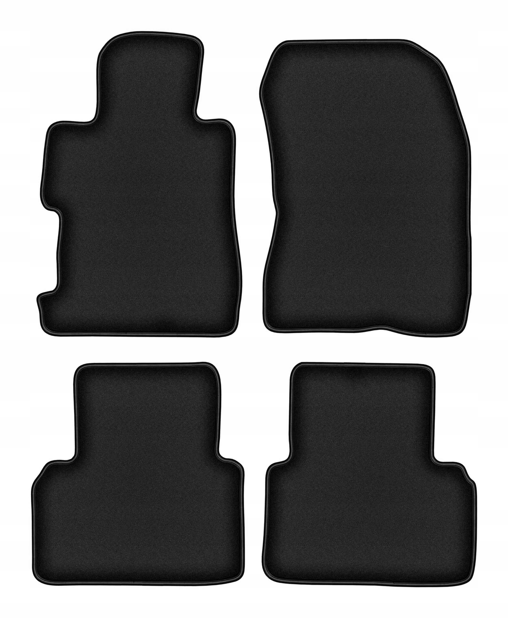 Velúrové koberčeky pre Honda Civic VIII 4D 2006-2011 komplet Durban čierne