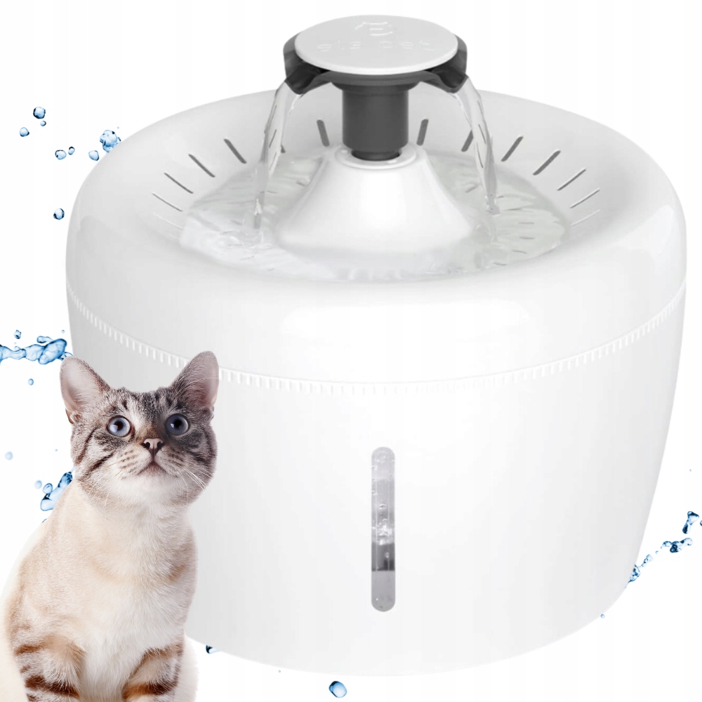 Fontána Napáječka pro kočky psa automatická, tichá 2,5 l filtr Els Pet