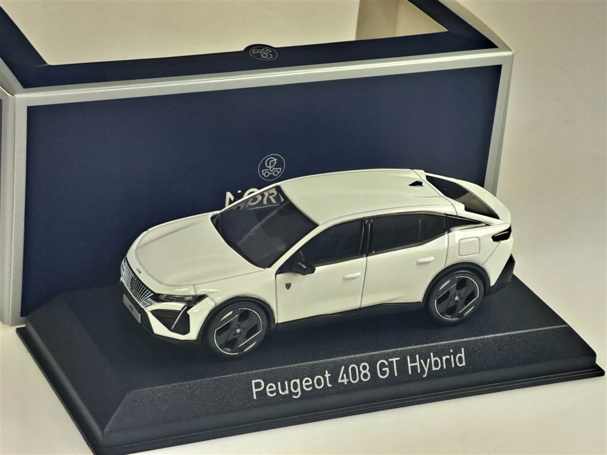 Norev Peugeot 408 Gt Hybrid 2023 Pearl White 1:43