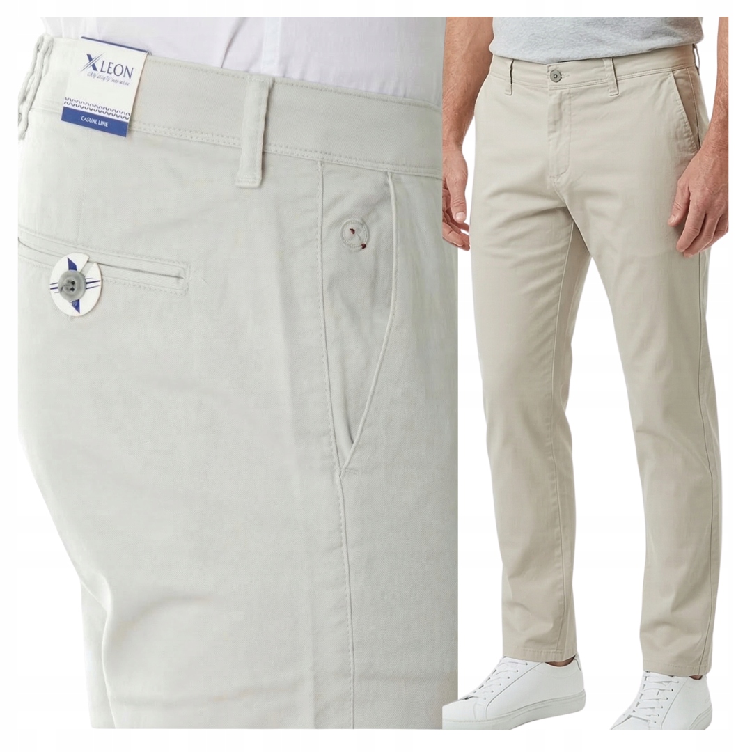 Spodnie wizytowe męskie Bawełniane Prosty fason Pas 100-104 cm W38