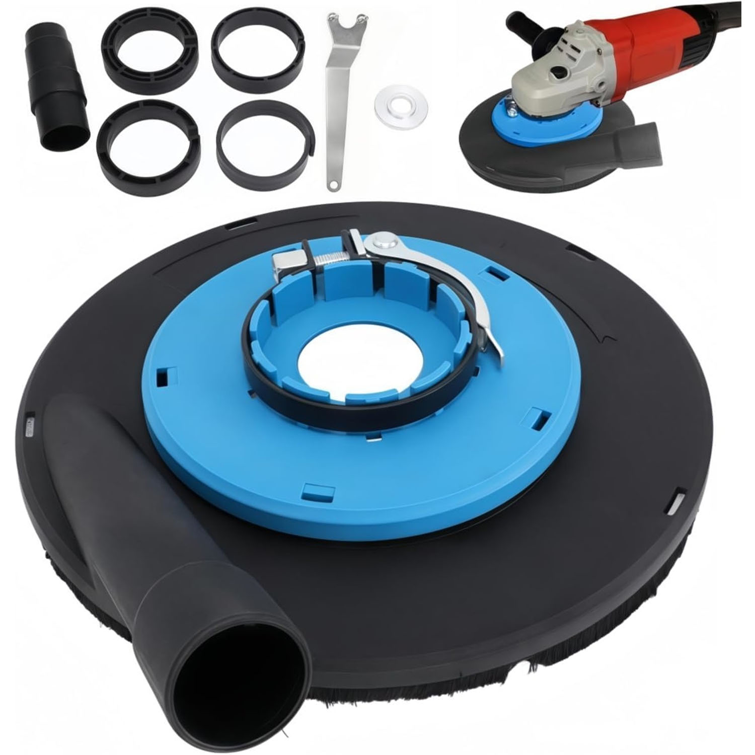 Odsávací Protiprachová Krytka Pro Úhlovou Brusku 230 MM