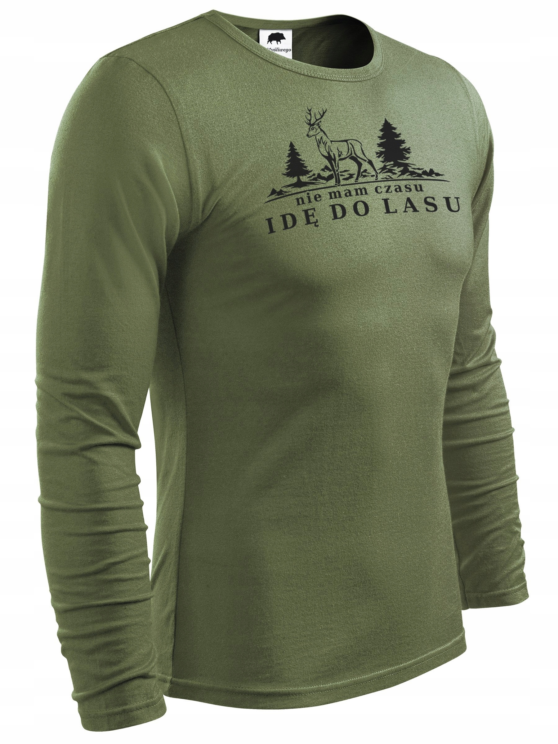 Longsleeve t-shirt NIE MAM CZASU IDĘ DO LASU wz.2 Marka inna