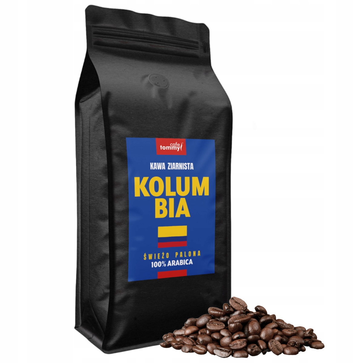 Levně Káva zrnková Kolumbie Tmavě pražená 1 kg 100% Arabica Čerstvě pražená