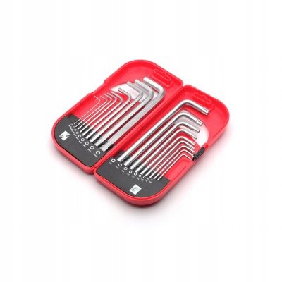 

Zestaw 18 szt. Kluczy Torx i Hex Krótkie Pro