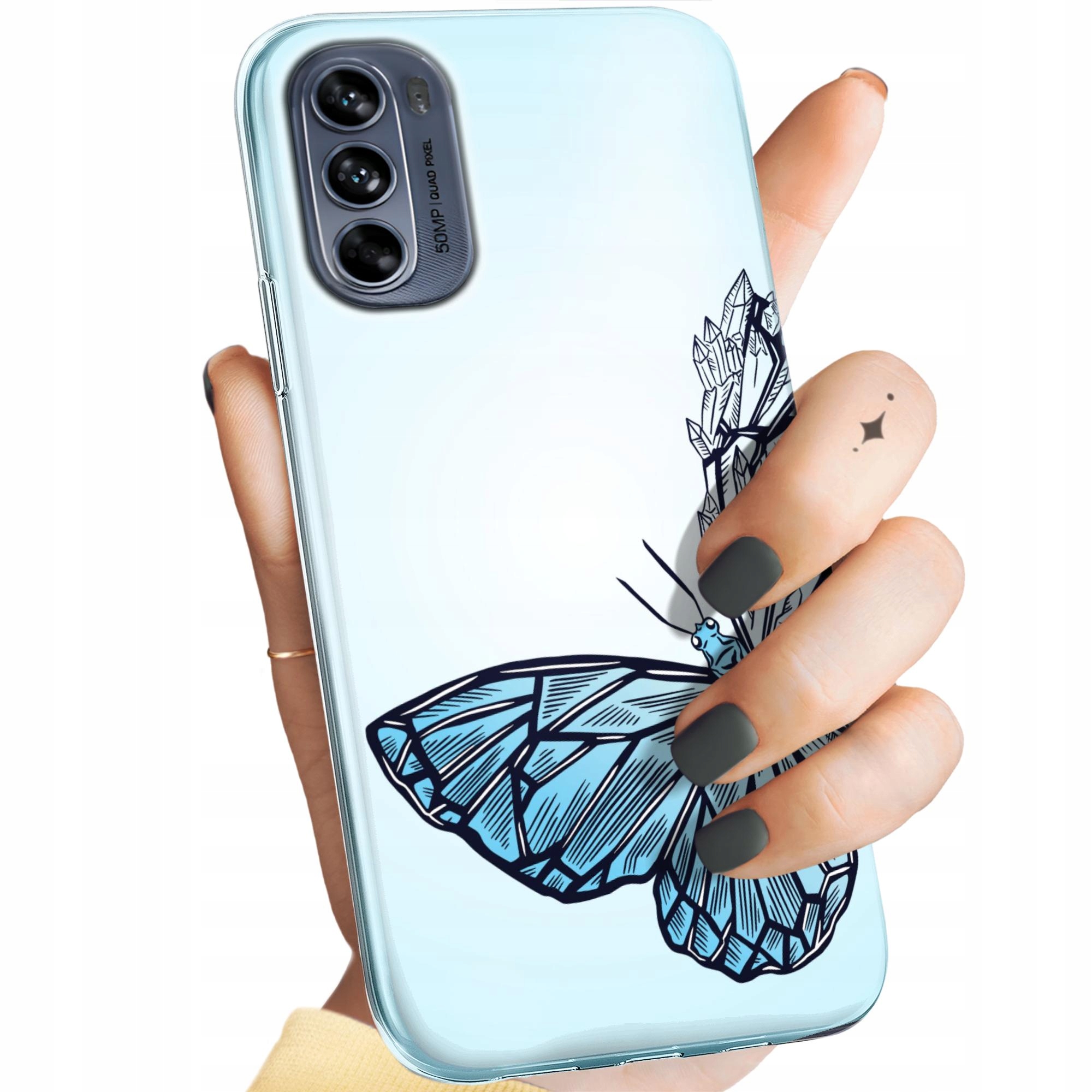 Etui Do Motorola Moto G62 5G Motyle Butterfly Barwne Obudowa Case