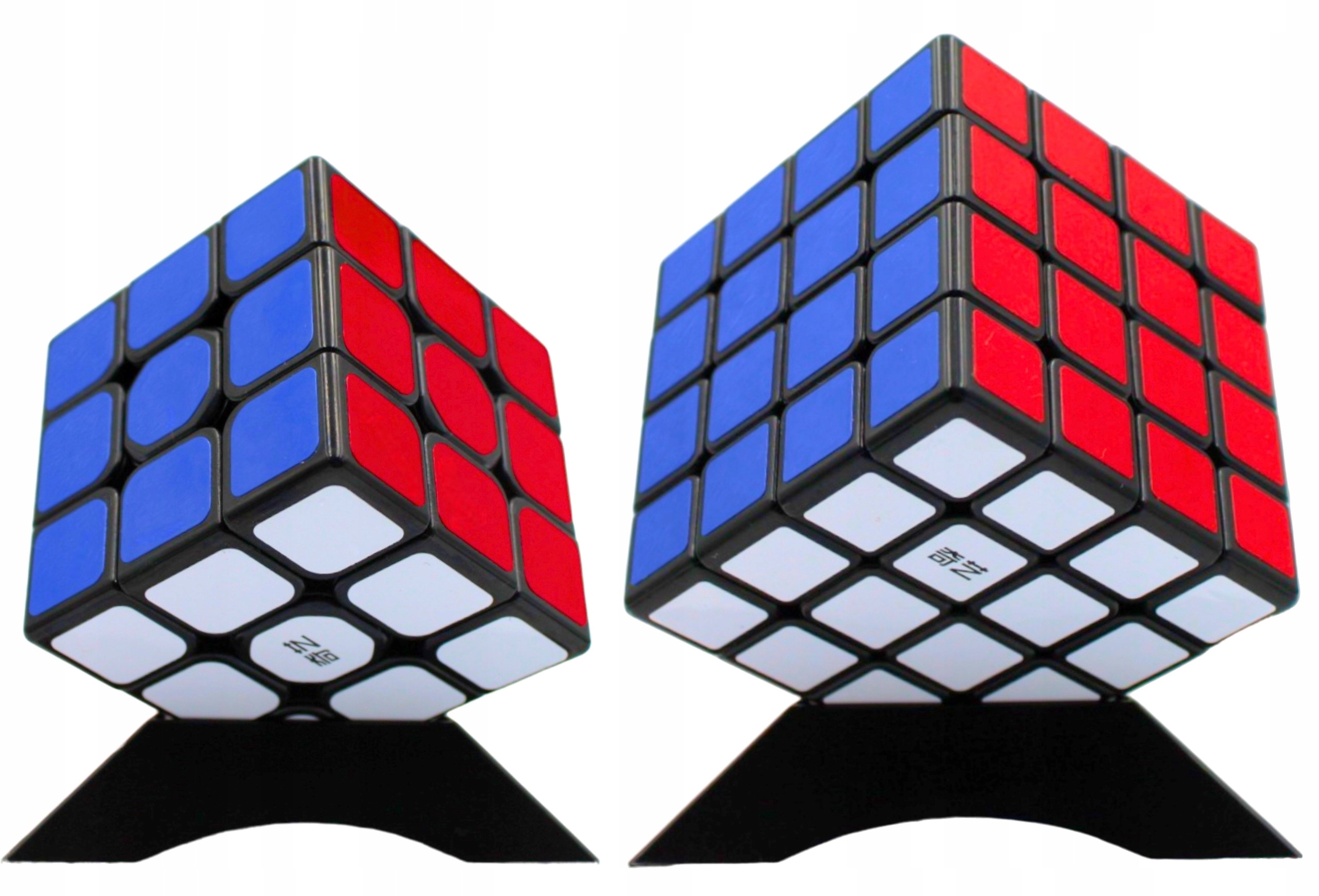 ZESTAW Kostek 3x3 + 4x4 QiYi ORYGINALNE SZYBKIE KOSTKI + GRATIS Marka inna
